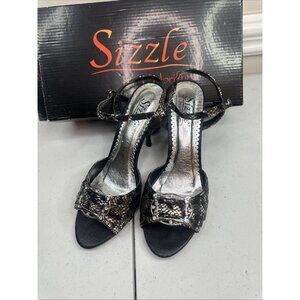Sizzle by Coloriffics Women's 3inch Heels Size‎ 7.5 Panama Black